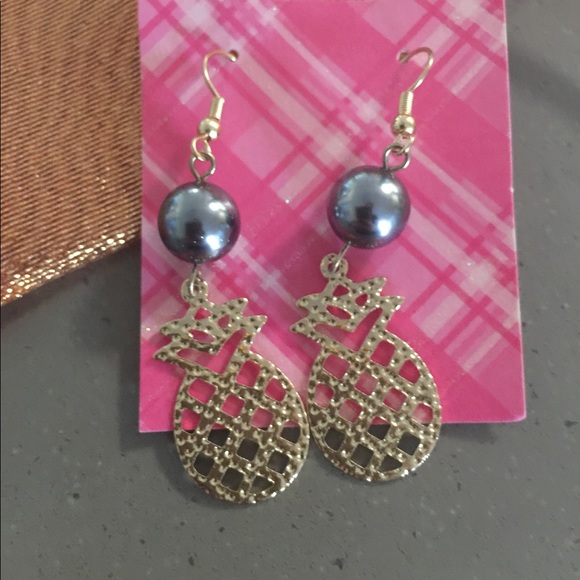 Pineapple Earrings - Picture 2 of 2